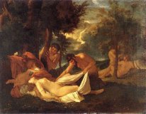 Sleeping Venus överraskad av Satyr 1626