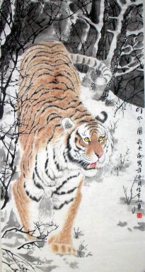 Tiger - Lukisan Cina