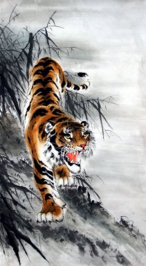 Tiger - Lukisan Cina