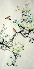 Pássaros & flores - pintura chinesa