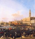 Venesia Bacino Di San Marco Pada Kenaikan Hari 1754