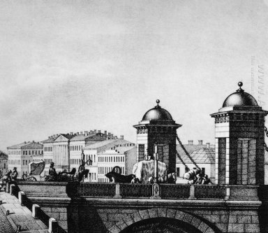 Anichkov jembatan di St. Petersburg