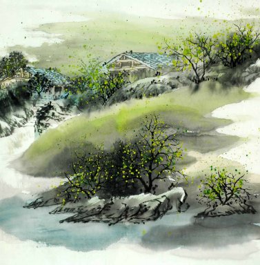 Ein Hof - Chinesische Malerei