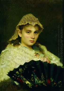 Portrait Of Olga Afanasiyevna Raftopulo 1884