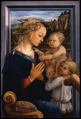 Madonna Dan Anak Dengan Dua Malaikat 1465