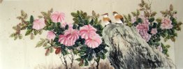 Pássaros & flores - pintura chinesa