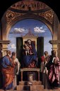 Vierge et l'Enfant en majesté avec saint