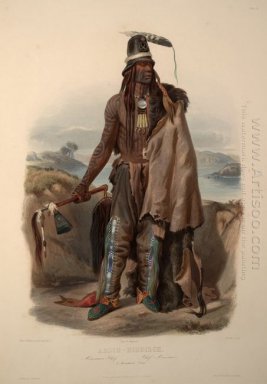 Abdih- Hiddisch. Een Minatarre Chief, plaat 24 van deel 1 van \'T