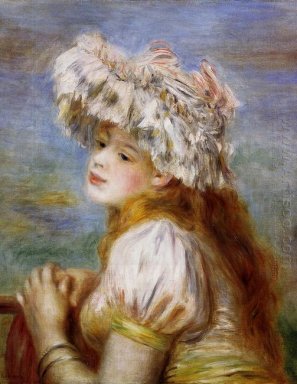 Ragazza In Un Cappello Lace 1891