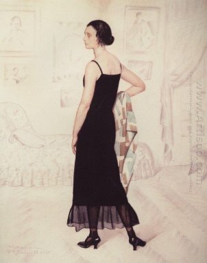 Portret van Natalia Orshanskaya 1925