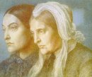 Porträt des Künstlers S Schwester Christina Und Mutter Frances 1
