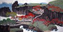 Древняя гора, клен - китайской живописи