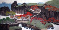 Ancient mountain, maple - Chinese Painting