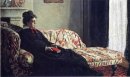 Медитация мадам заседание Моне на диване 1871