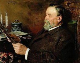 Lover av målning Stående av en Collector IE Tsvetkov 1907