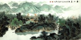 Montanha e água - pintura chinesa