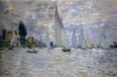 De båtar Regatta på Argenteuil