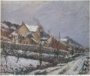 Village dans la neige