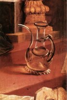 Um vidro jarro Detalhe da Concert Of Angels From The Isenheim