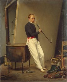 Self-Portrait dengan Pipe