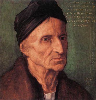 portrait de Nuremberger peintre Michael wolgemut 1516