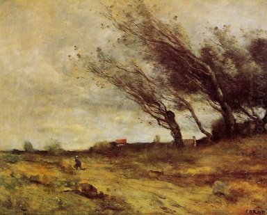 Vom Wind zerzaust Landschaft 1865