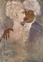 El mulato y la mujer blanca escultórico