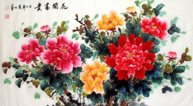 Pivoine - Peinture chinoise