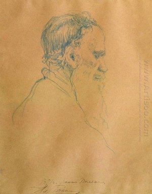 Porträt von Leo Tolstoi