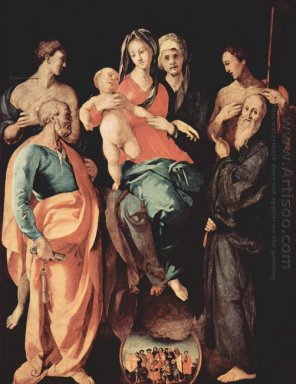 Madonna avec St Anne St -Sébastien St -Pierre St Benoît et St Fi