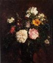 Stilleben med blommor 1862