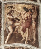 Apollo och Marsyas Från Stanza Della Segnatura 1511