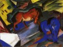 Cavalo vermelho e azul 1912
