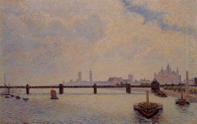 Ponte di Charing Cross di Londra 1890
