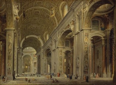 Interior of St Peter\'s in Rome