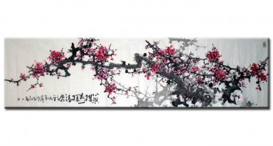 Plum-Hearte - Peinture chinoise