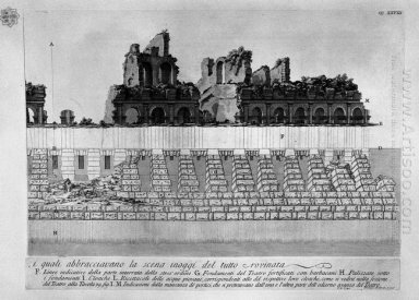 Den romerska forn T4 Plate Xxvii En av fragmenten av Th