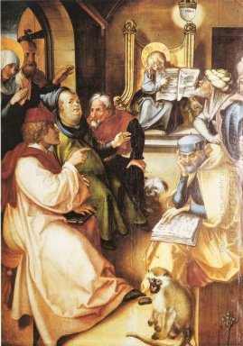 Twaalfjarige jezus in de tempel 1497
