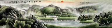 Montagnes et l\'eau - peinture chinoise