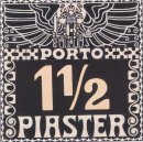 Design For The 1102 piastres Porto marque autrichienne poste dan