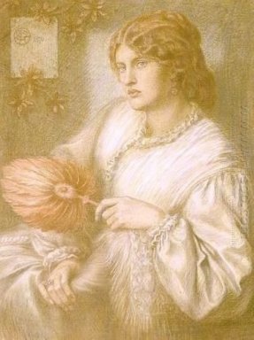 Mujer con una fan 1870