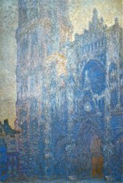 Rouen Cathedral The Portal And The Tour D Albane Morning Effect