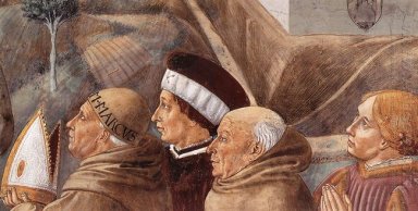 Preaching To The Birds And Blessing Montefalco Detail