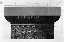 Demonstração em grandes capitéis das colunas de Trajano