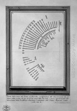 Il romano Antichità T 4 Piatto Piano Xxv del Teatro di Marce