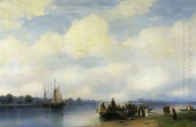 Llegada de Pedro I en el Neva 1853