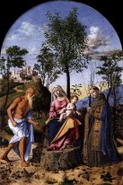 Madonna van de sinaasappelboom met St. Ludovic van Toulouse en S