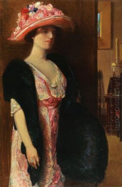 Fire Opals Aka Lady I Furs Porträtt av Fru Searle
