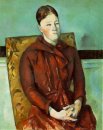 Madame Cézanne en una silla amarilla 1