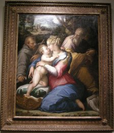 Holy Family with St. Francis in a Landscape